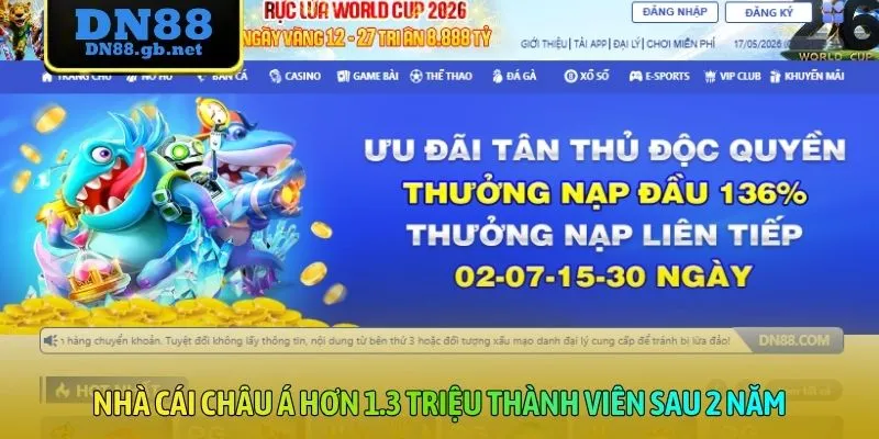 Nhà cái châu Á hơn 1.63 triệu thành viên sau 2 năm