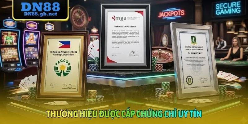 Thương hiệu được cấp chứng chỉ uy tín